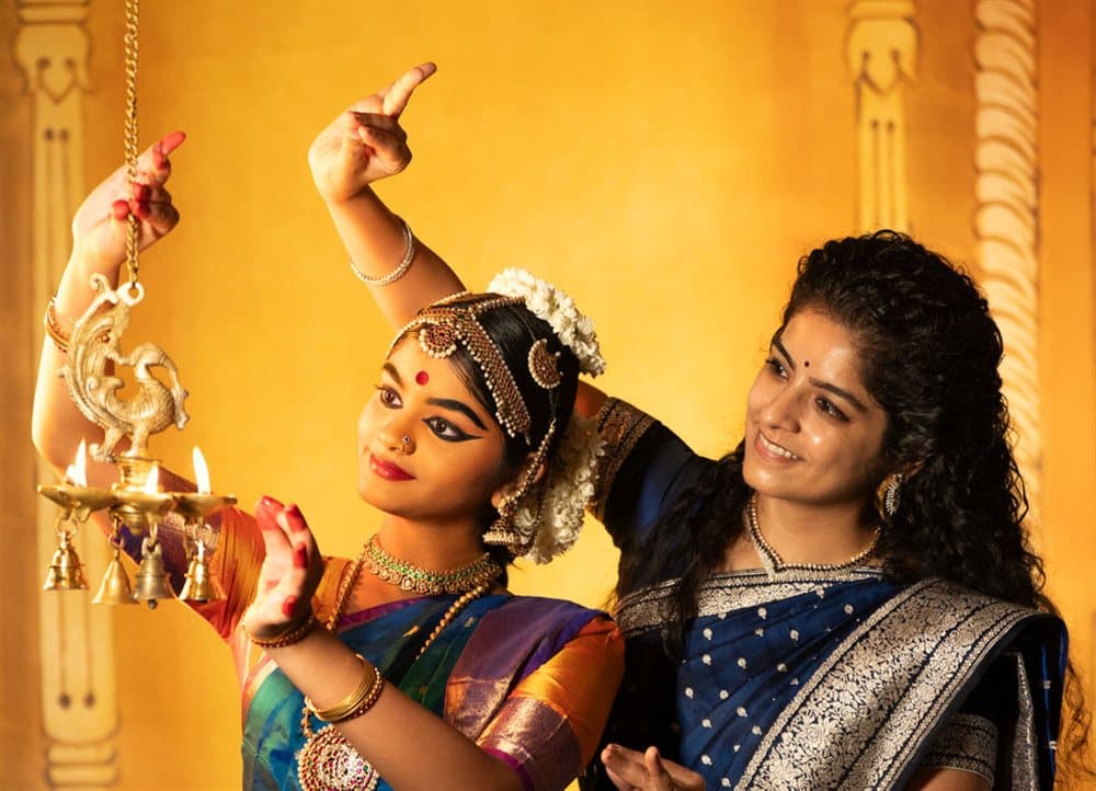 A student's Arangetram — her formal debut as a Bharatanatyam performer